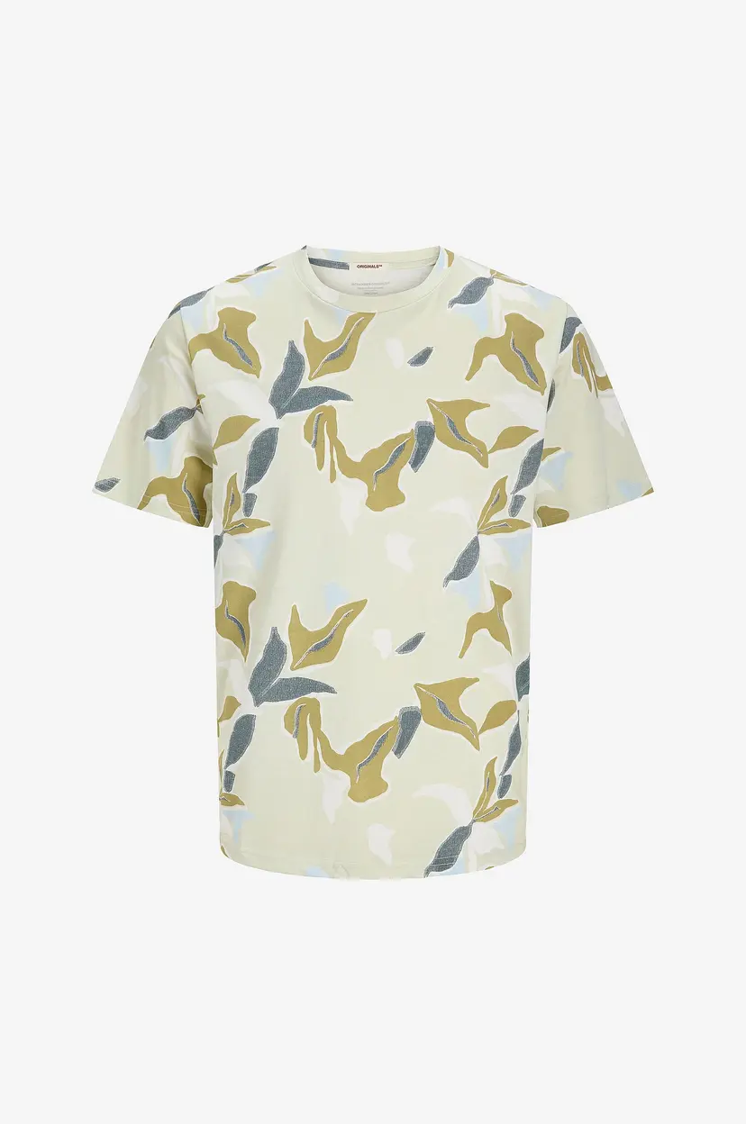 Jack & Jones Junior T-skjorte jorAlmeria Aop Tee SS Crew Neck Jnr - Grønn