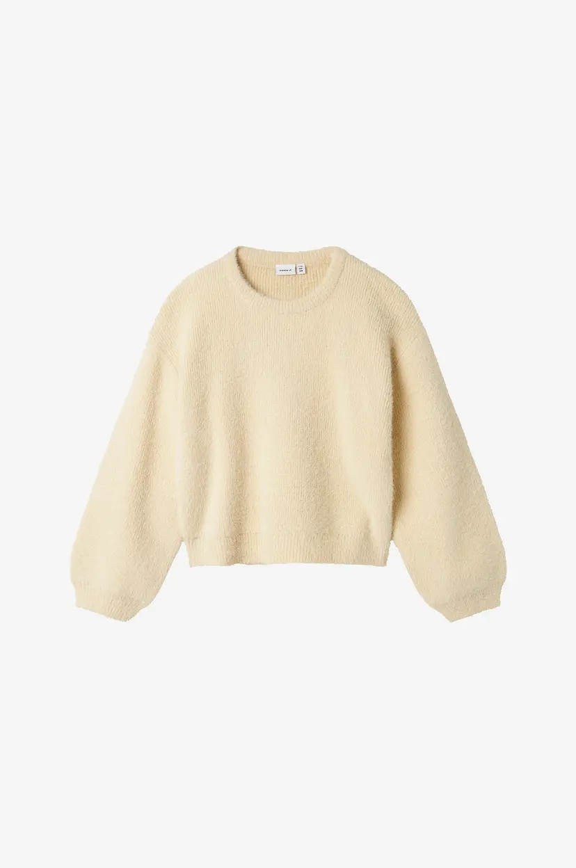 NAME IT Genser nkfNikaline LS Short Knit - Beige