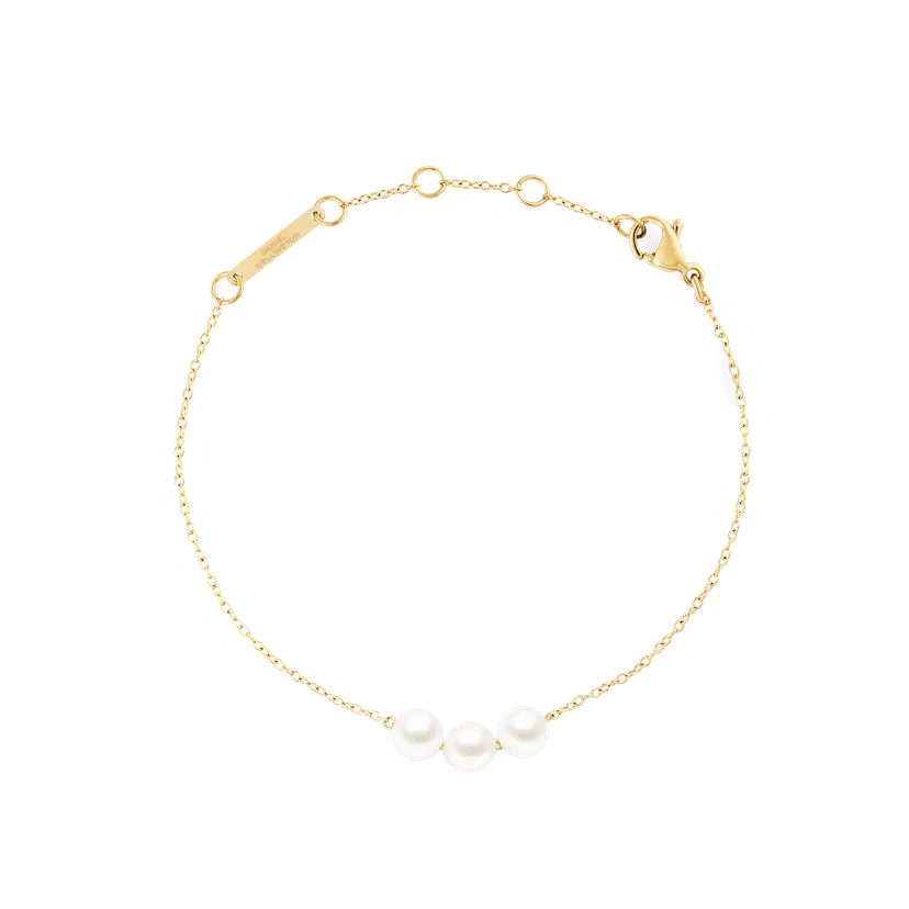 Daniel Wellington Gold Bracelet Pearl Trio | DW