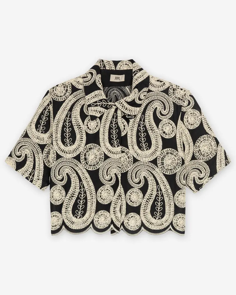 Jijil Jijil JPE26CA148 Black Short sleeve shirt