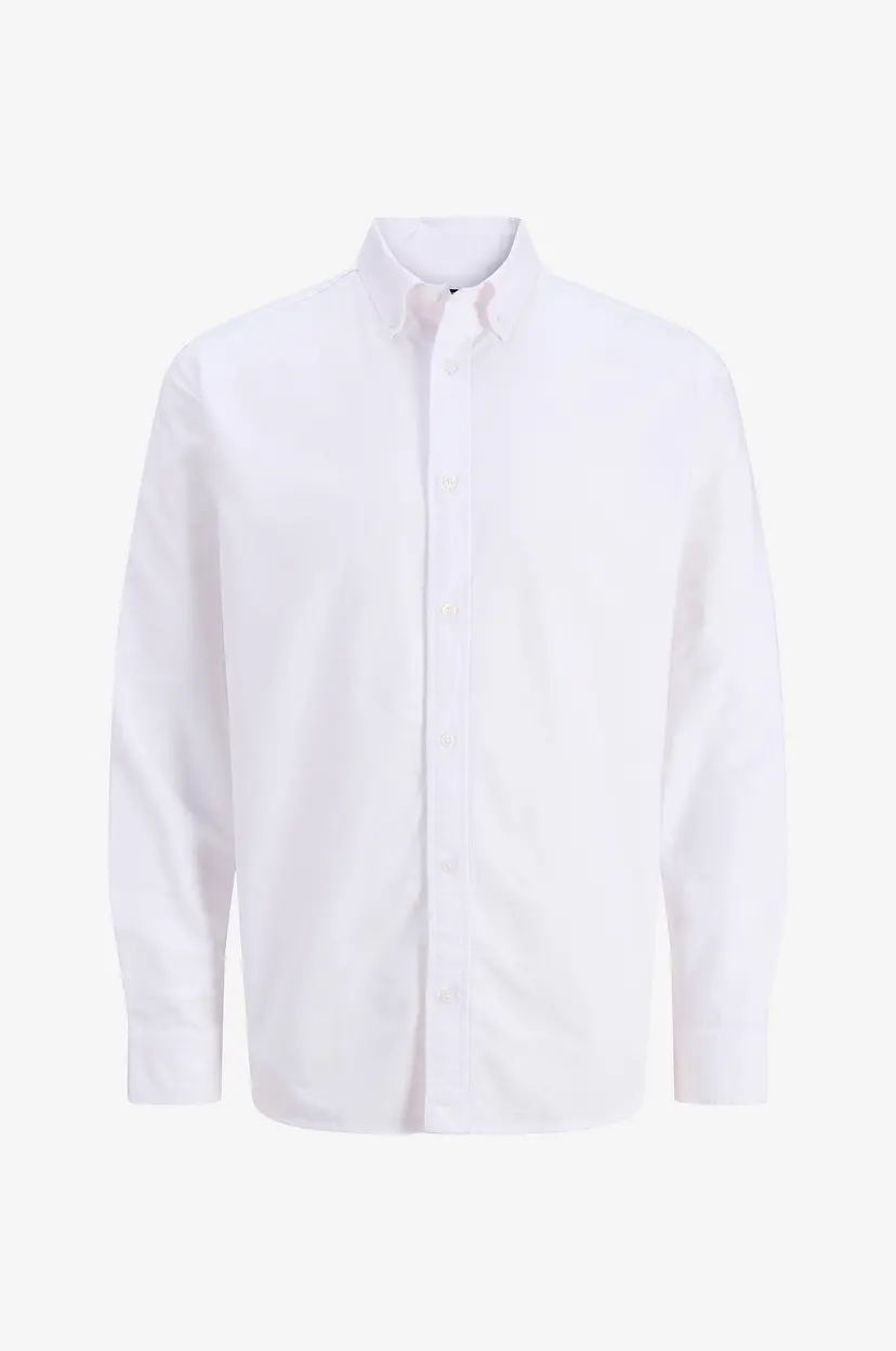 Jack & Jones Skjorte jprBluharvey Oxford L/S - Hvit