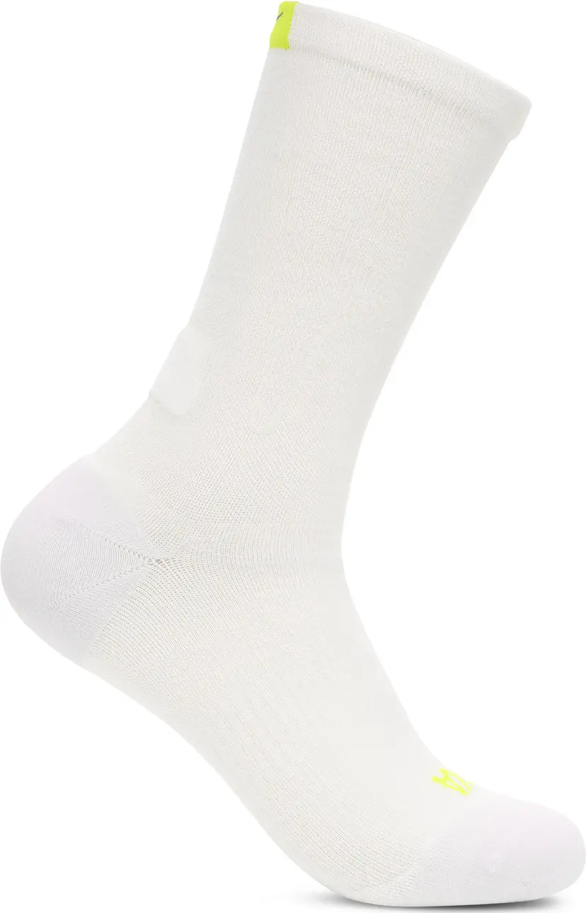 HOKA Hoka Unisex Clifton 10 Crew Run Sock White