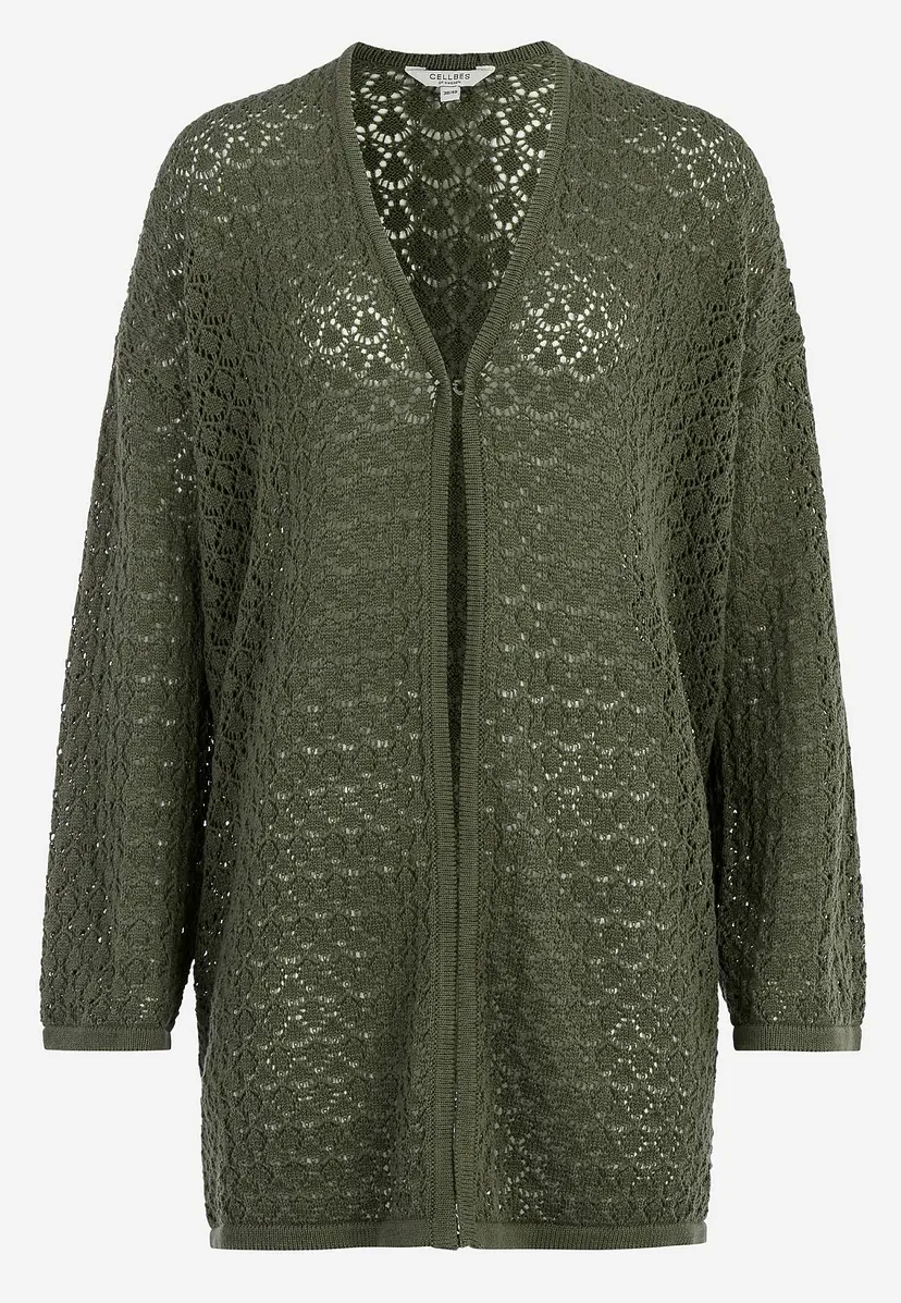 Cellbes of Sweden Strikket cardigan med hullmønster