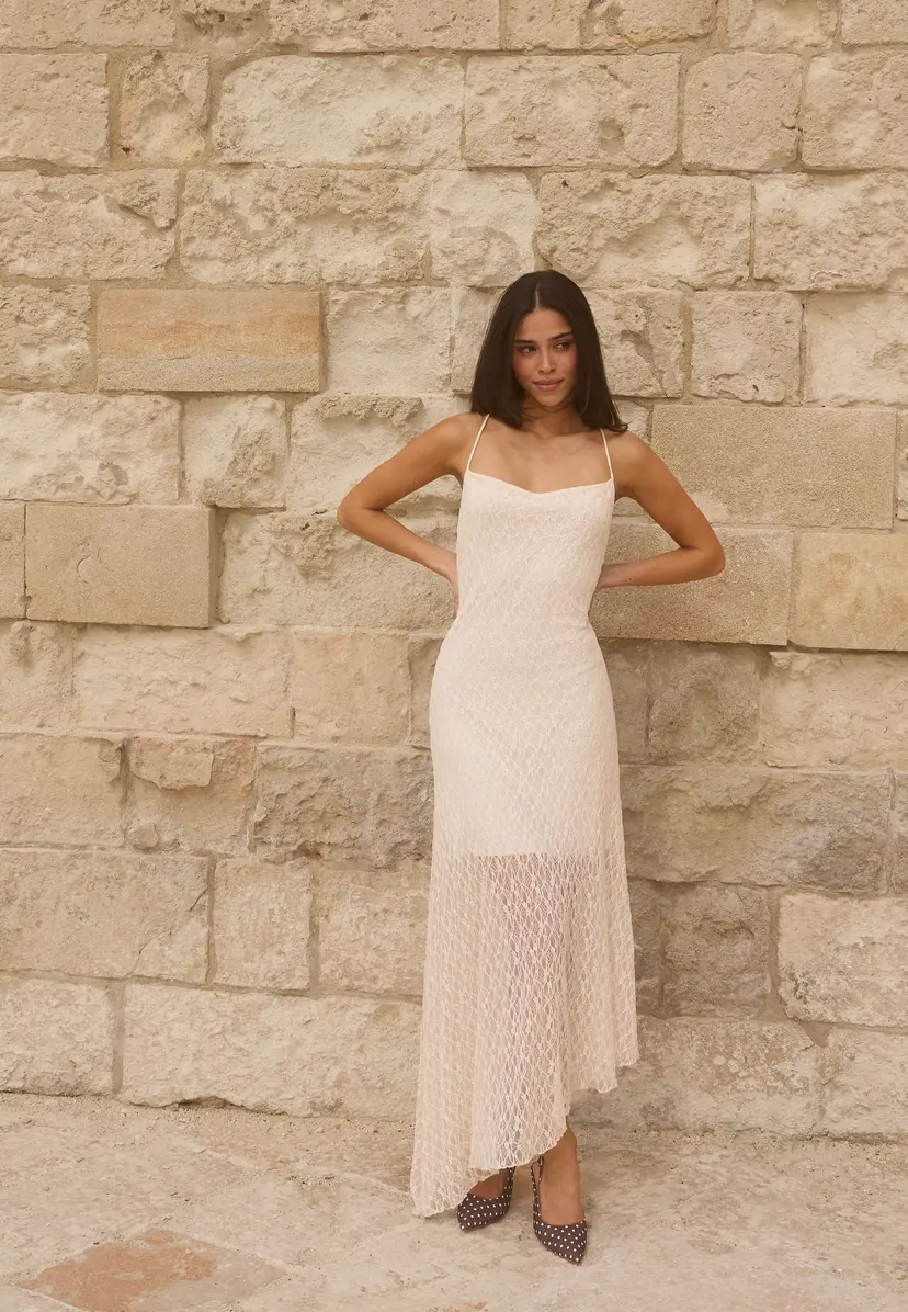 Bubbleroom Occasion Slip Lace Ankle Dress