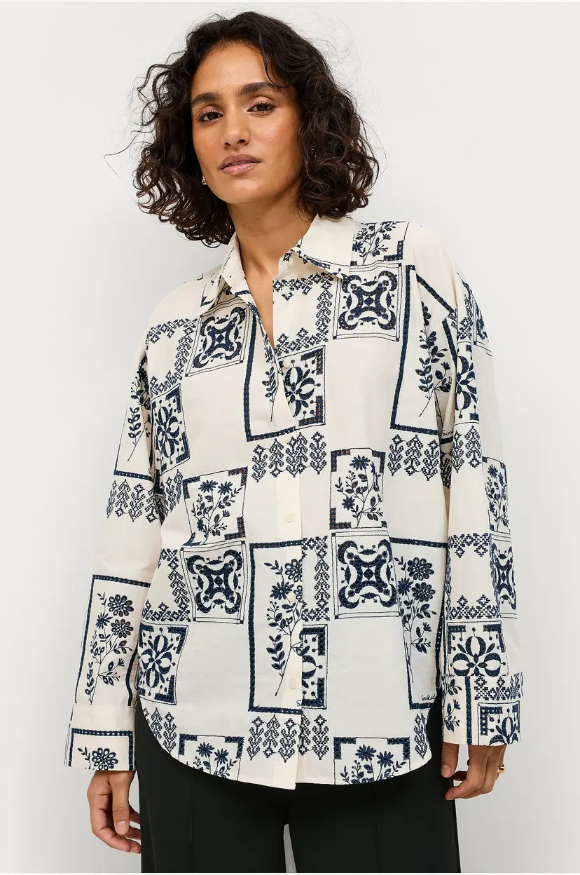 Soaked In Luxury Skjorte Slreesha Shirt LS - Hvit