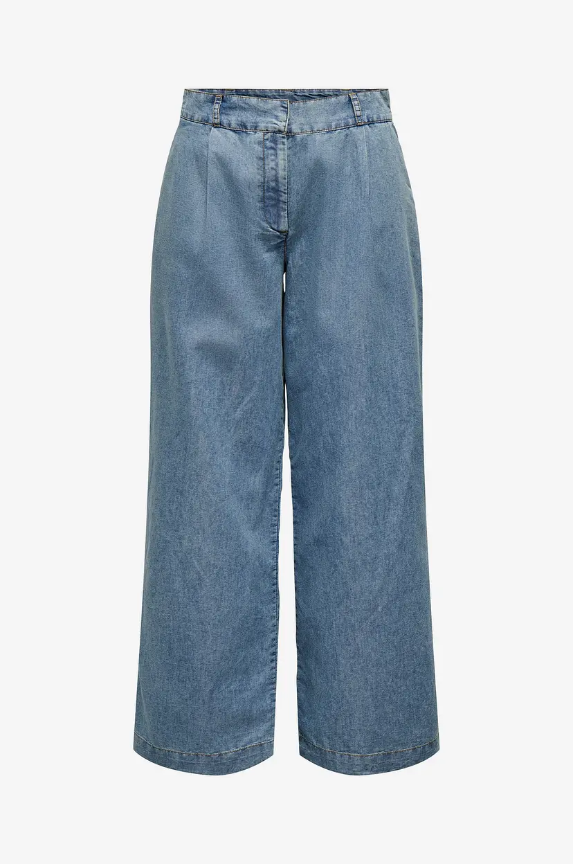 JDY Bukser jdyTrixie MW Wide Chambray Pant Wvn - Blå