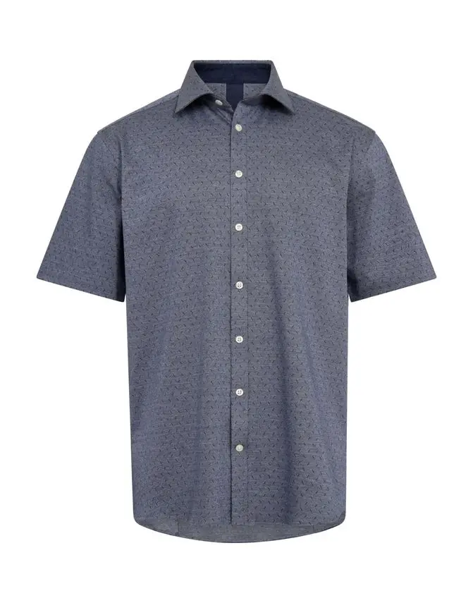Gino Marcello Knitted shirt s/s modern fitting