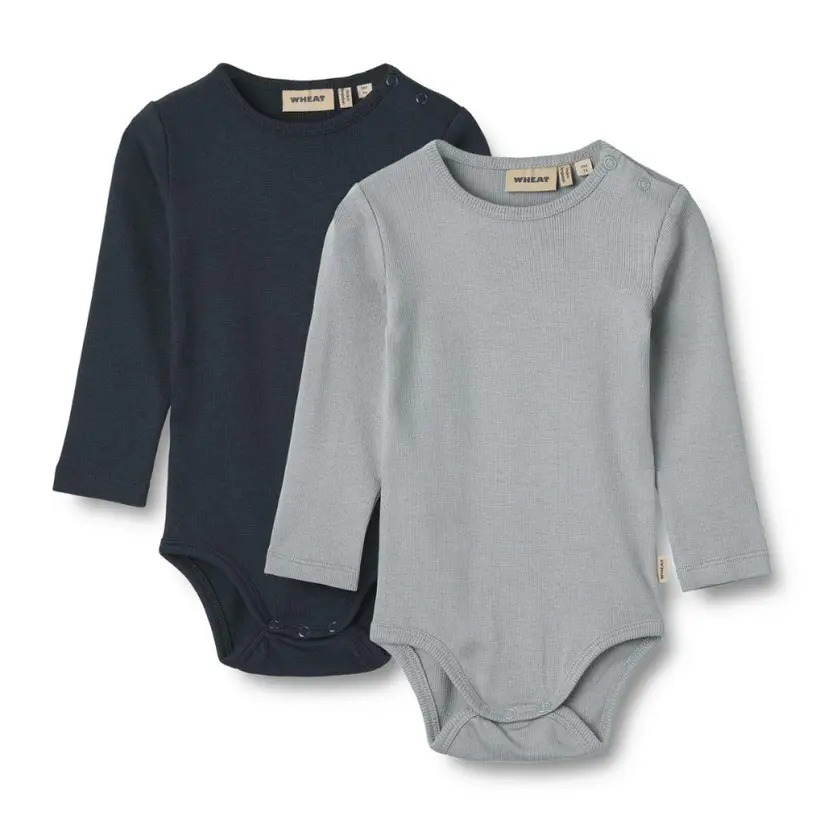 Wheat Wheat - Body 2-pk Rib Spencer Cloudy Sky/ Navy
