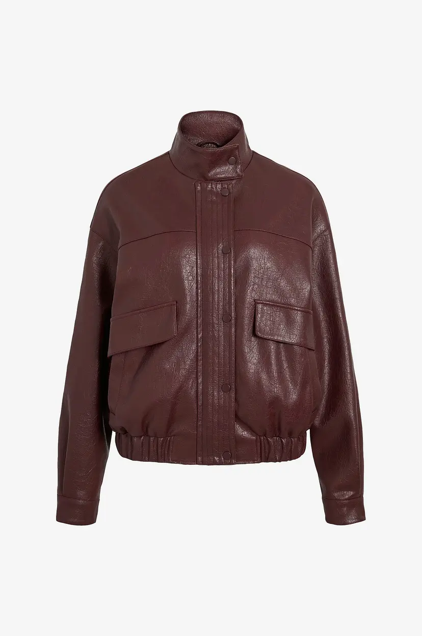 Vila Jakke Vifima L/s High Neck - Rød