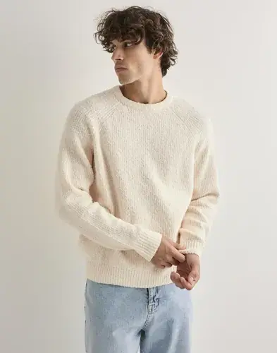 Only & Sons Only & Sons Onsdale Life Rlx Ls Raglan Knit Strikkegensere Beige