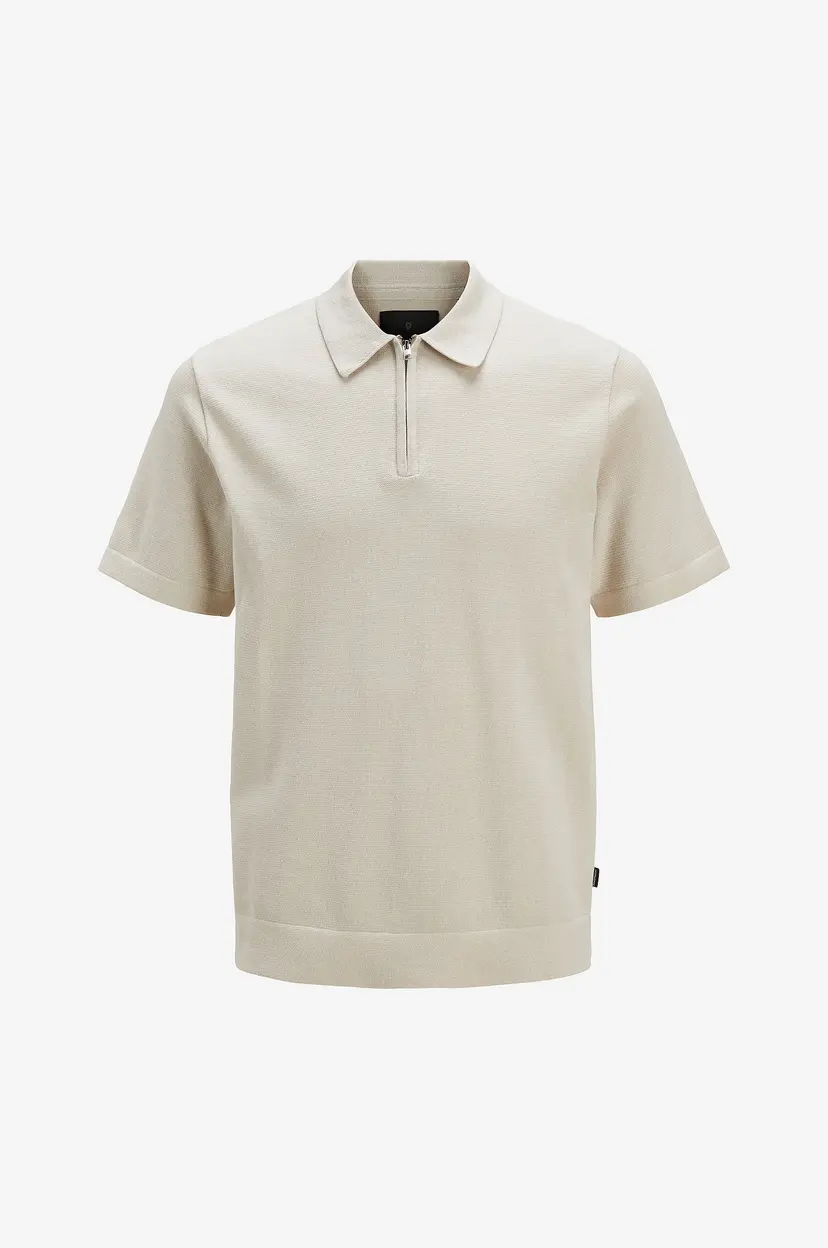 Jack & Jones Junior T-skjorte jprBlamilano Spring Knit Polo SS Jnr - Grå