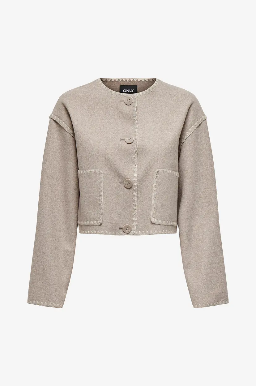 ONLY Jakke onlElba Life Scallop Edge Jacket OT - Beige