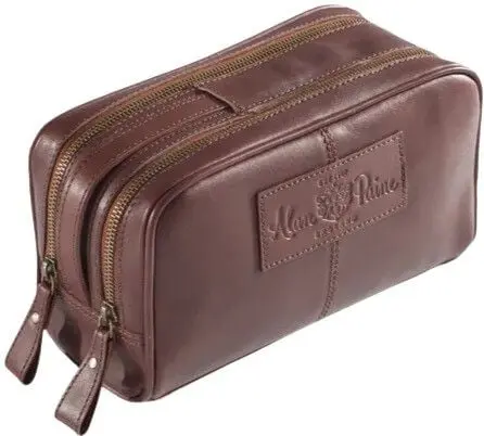 Alan Paine Alan Paine Wash Bag - Leather Oak