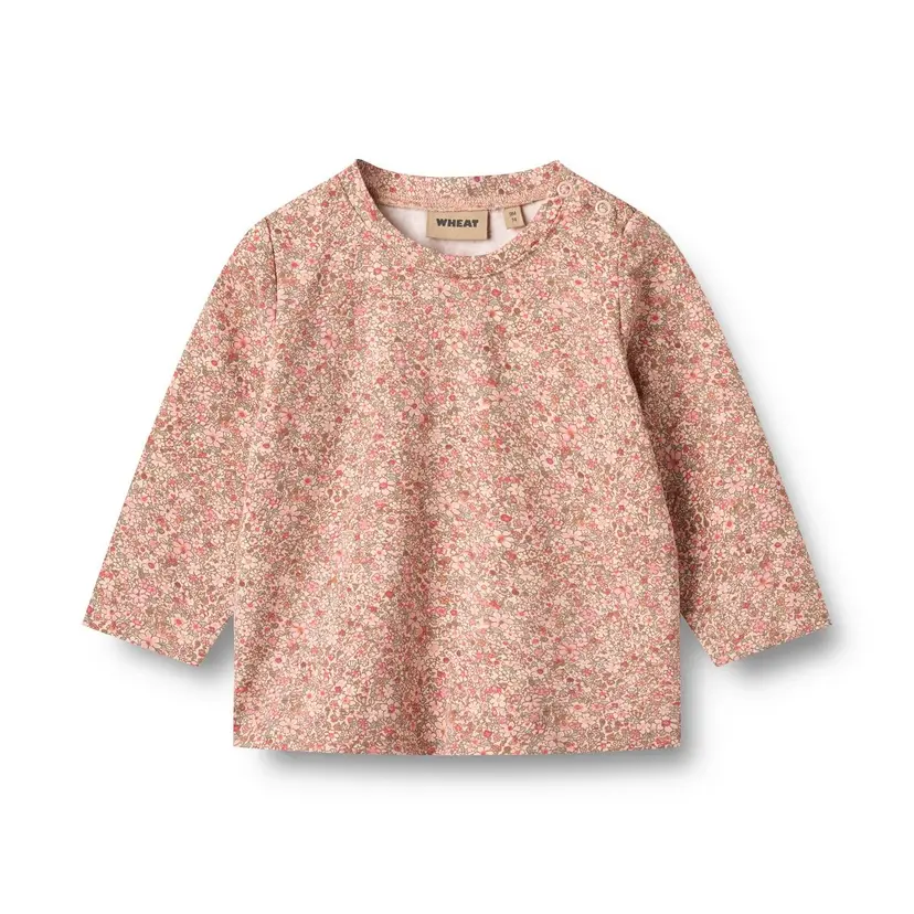 Wheat Wheat Genser Manna Rose Dust Flower Meadow (98 /3 år)