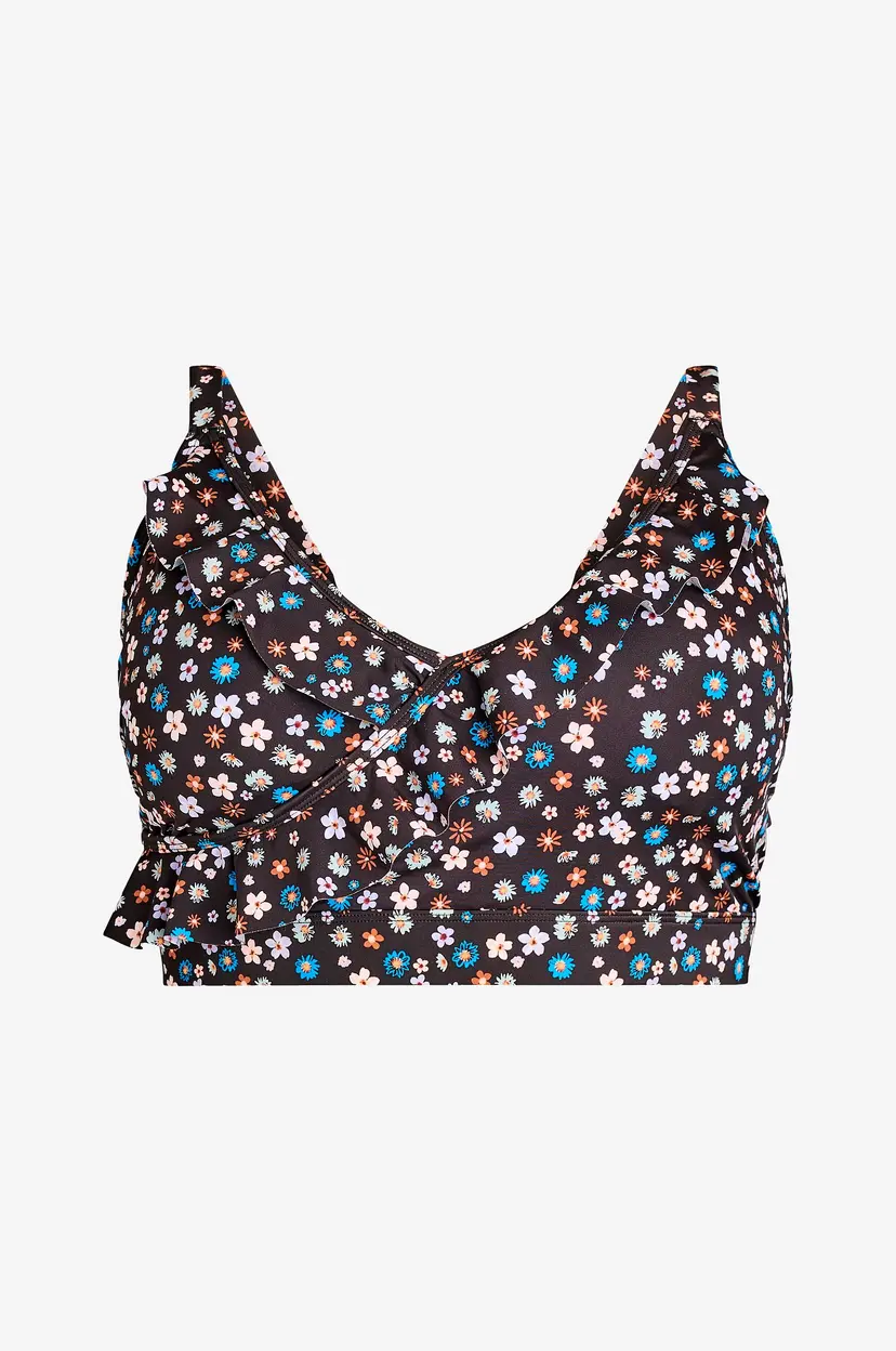 Zizzi Bikini BH sKatrin Swim Top Aop - Brun