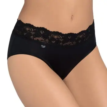 Sloggi Sloggi Truser Romance Midi Svart 36 Dame