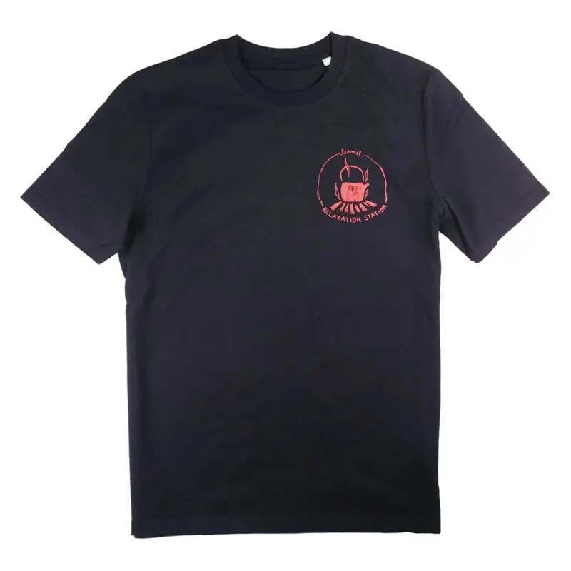 Lemmel Kaffe Lemmel Kaffe T-Shirt Relaxation Station Black