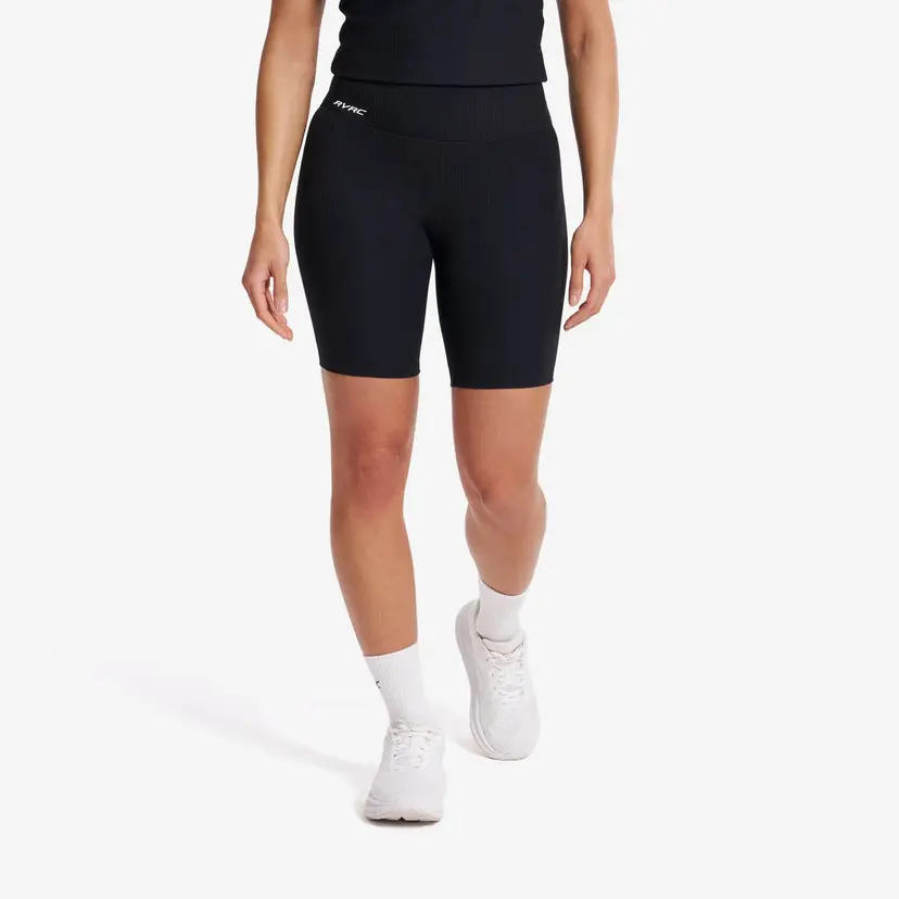 RevolutionRace Shape Ribbed Biker Shorts Dame Black