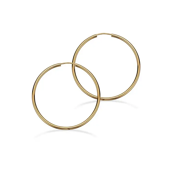 Scrouples Scrouples - Forgyldte creoler med vridlås, 40 mm - 190702