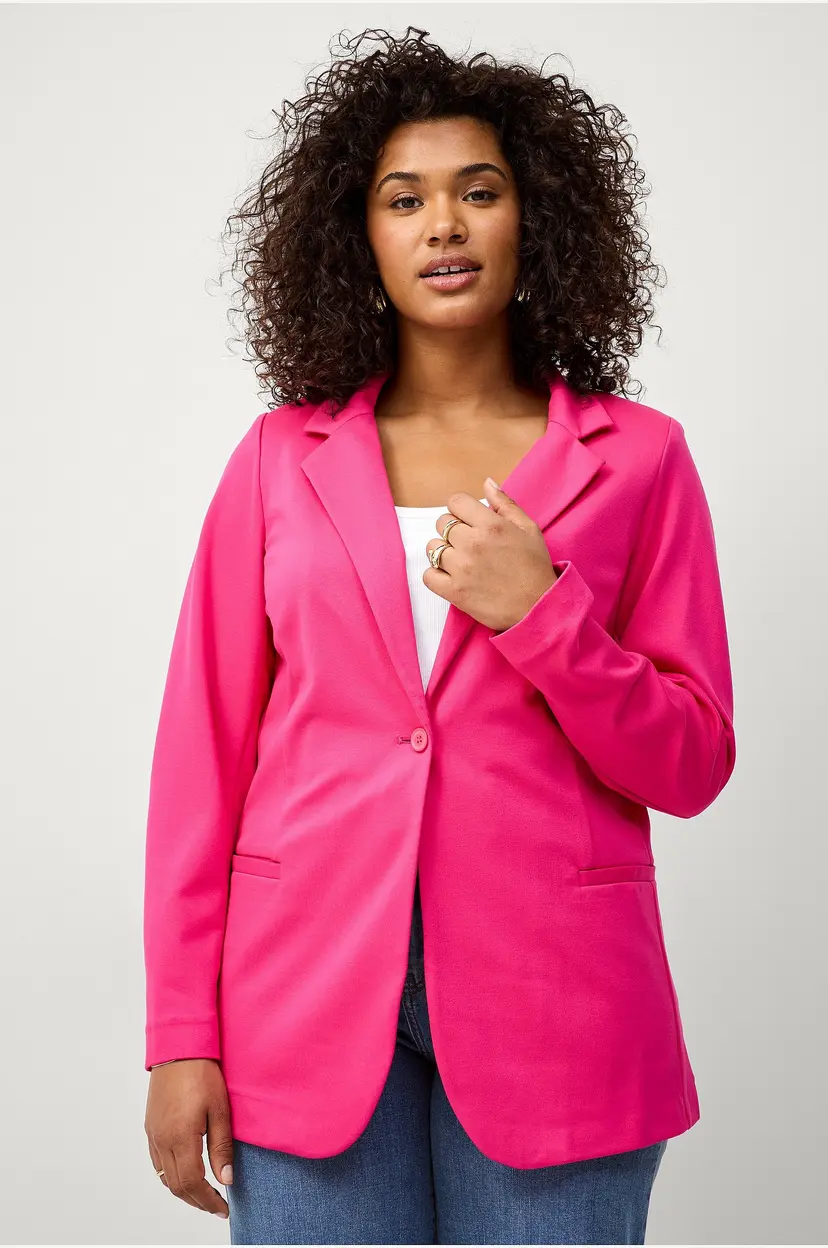 Zizzi Blazer jmAddie L/S Blazer - Rosa