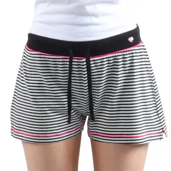 Esprit Esprit Anna Pyjamas Shorts Svart/Hvit bomull 36 Dame