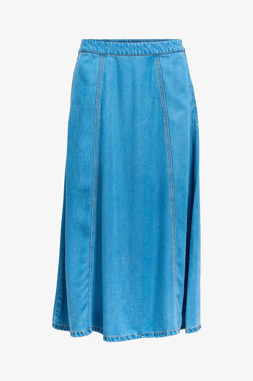 Object Collectors Item Denim skjørt objFrame MW - Blå