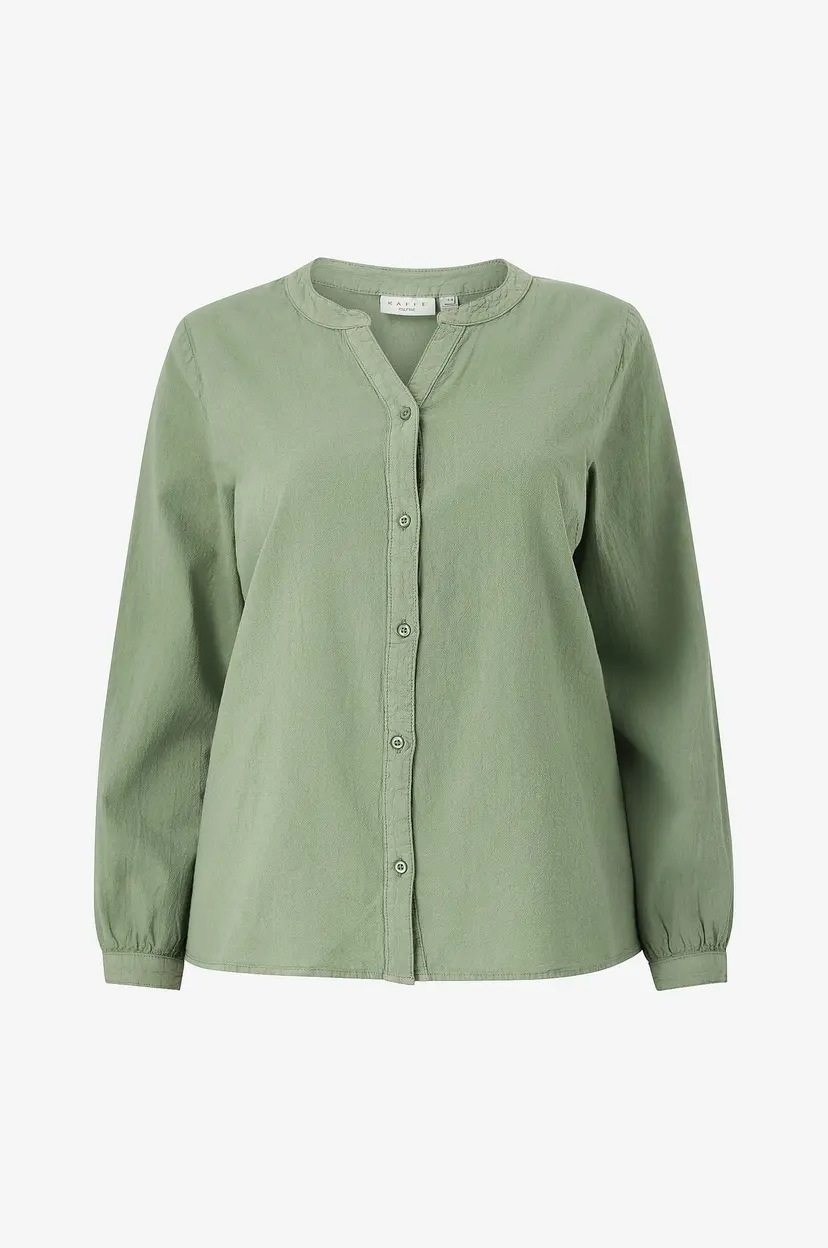 KAFFE Curve Bluse Kcnana Shirt - Grønn