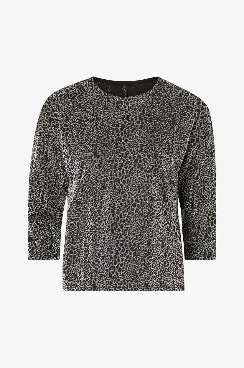 ONLY Topp onlQueen 3/4 Glitter Top - Sølv