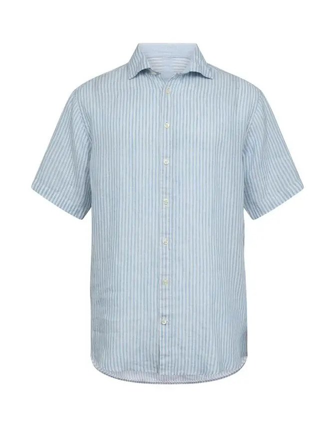 Gino Marcello Linen blend shirt s/s modern fit