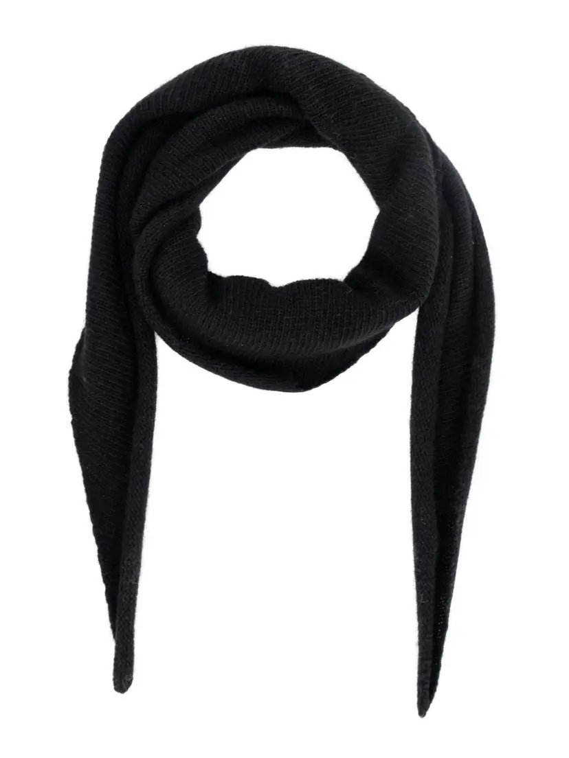 Neo Noir Misty Knit Scarf Black