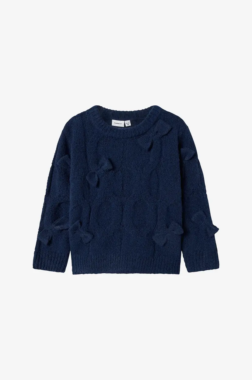 NAME IT Pullover nmfOlivia LS Knit - Blå
