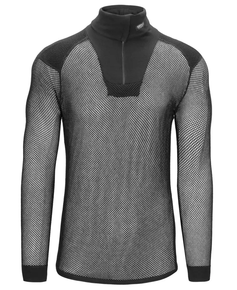 Brynje Brynje Super Thermo Zip Polo w/inlay Black