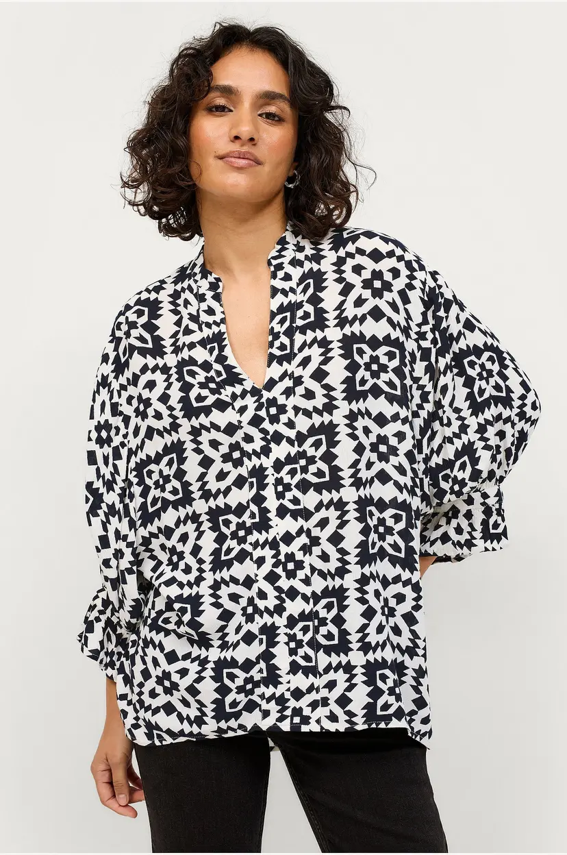Soaked In Luxury Bluse slZaya Amily Blouse 3/4 - Blå