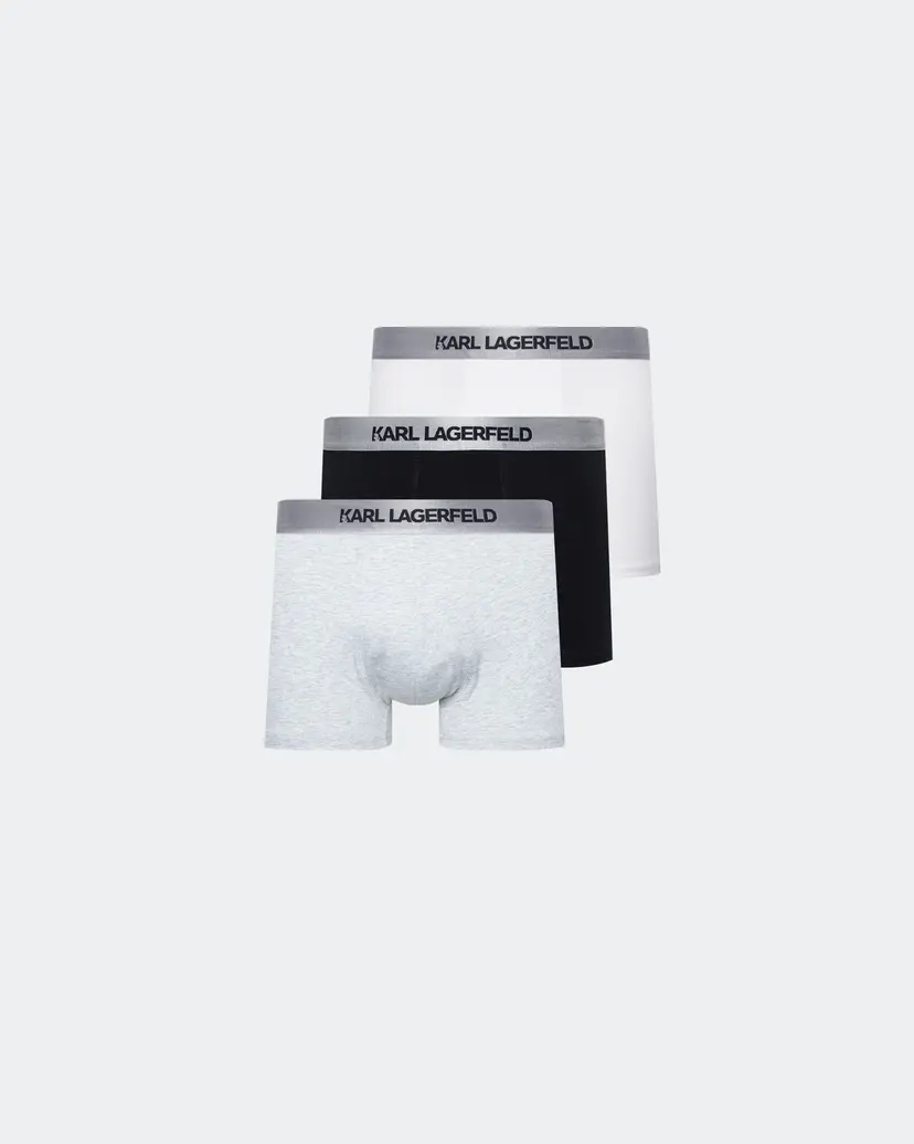 Karl Lagerfeld Karl Lagerfeld Metallic Elastic Trunk Multicolour 3 Pack Boxers