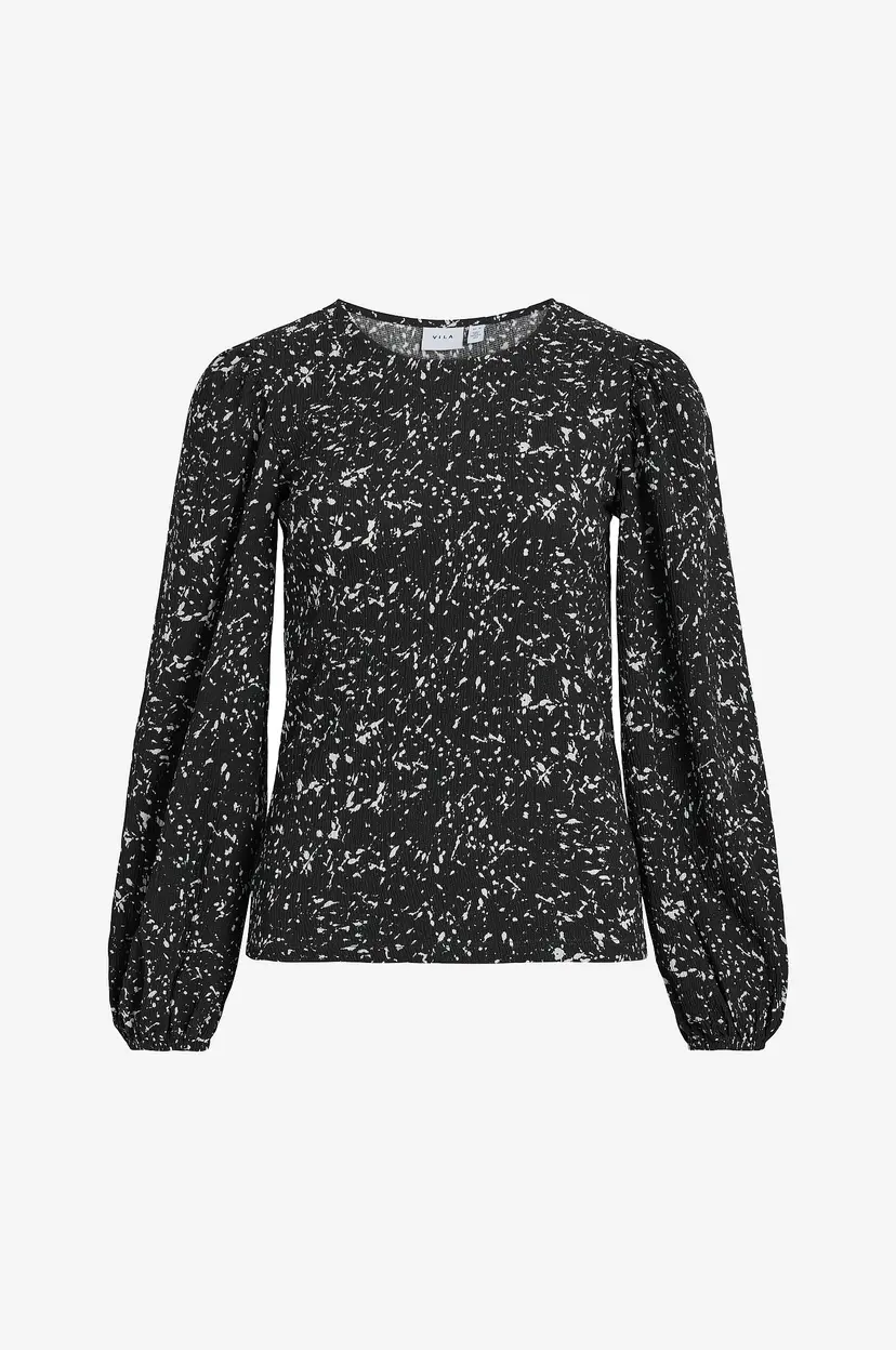 Vila Topp viPeffi Dew L/S Top - Svart