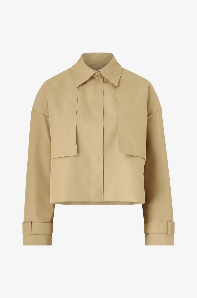 Calvin Klein Jakke Cotton Twill Trench Jacket - Beige