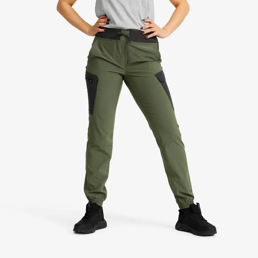 RevolutionRace Verge Stretch Cargo Pants Dame Thyme/Anthracite