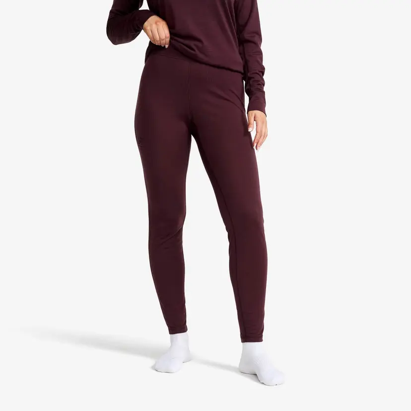RevolutionRace Route Merino Light Base Layer Pants Dame Winetasting