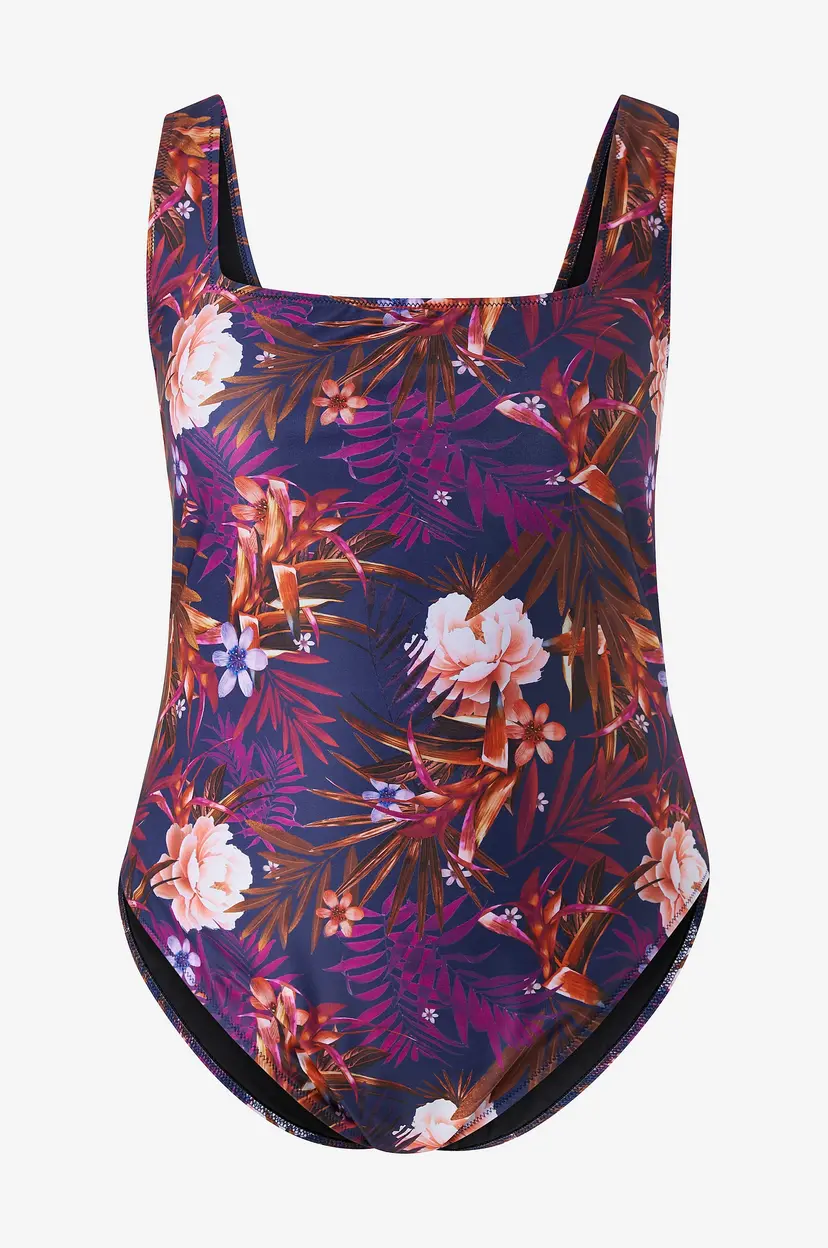 Zizzi Badedrakt sMia H Swimsuit Aop - Lilla