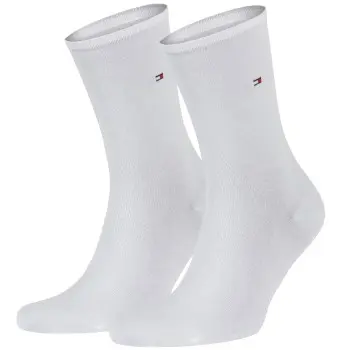 Tommy Hilfiger Tommy Hilfiger Strømper 2P Women Classic Casual Socks Hvit Str 39/42 Dame