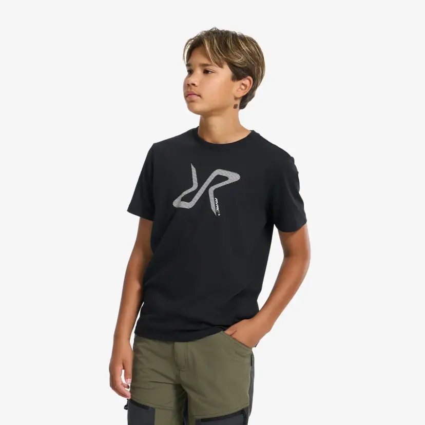 RevolutionRace Easy Graphic Logo T-shirt Teens Black