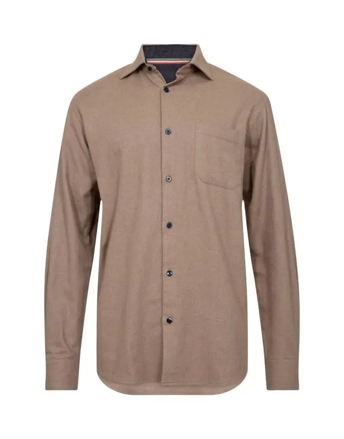 Black Blue Mens shirt  l/s regular fit