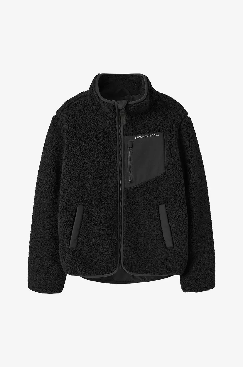 NAME IT Fleecejakke nknMattia Sherpa Jacket Pb1 - Svart