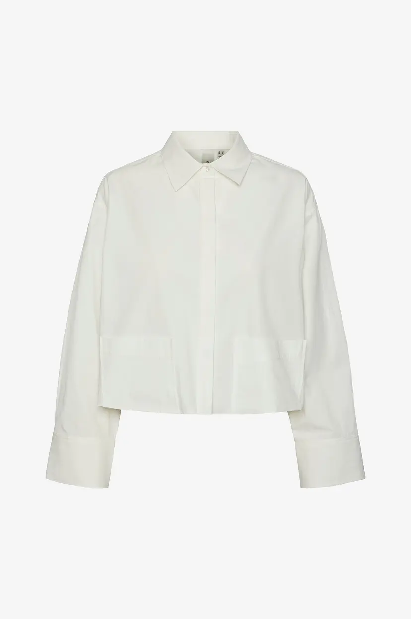 Y.A.S Skjorte yasLee LS Short Shirt S - Hvit