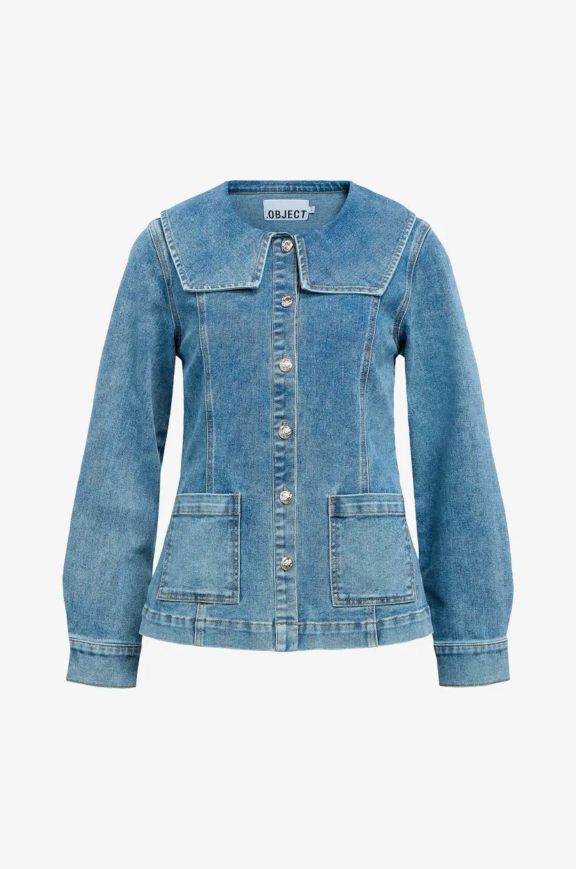 Object Collectors Item Denimskjorte objIvy L/S Re Denim Shirt 143 - Blå