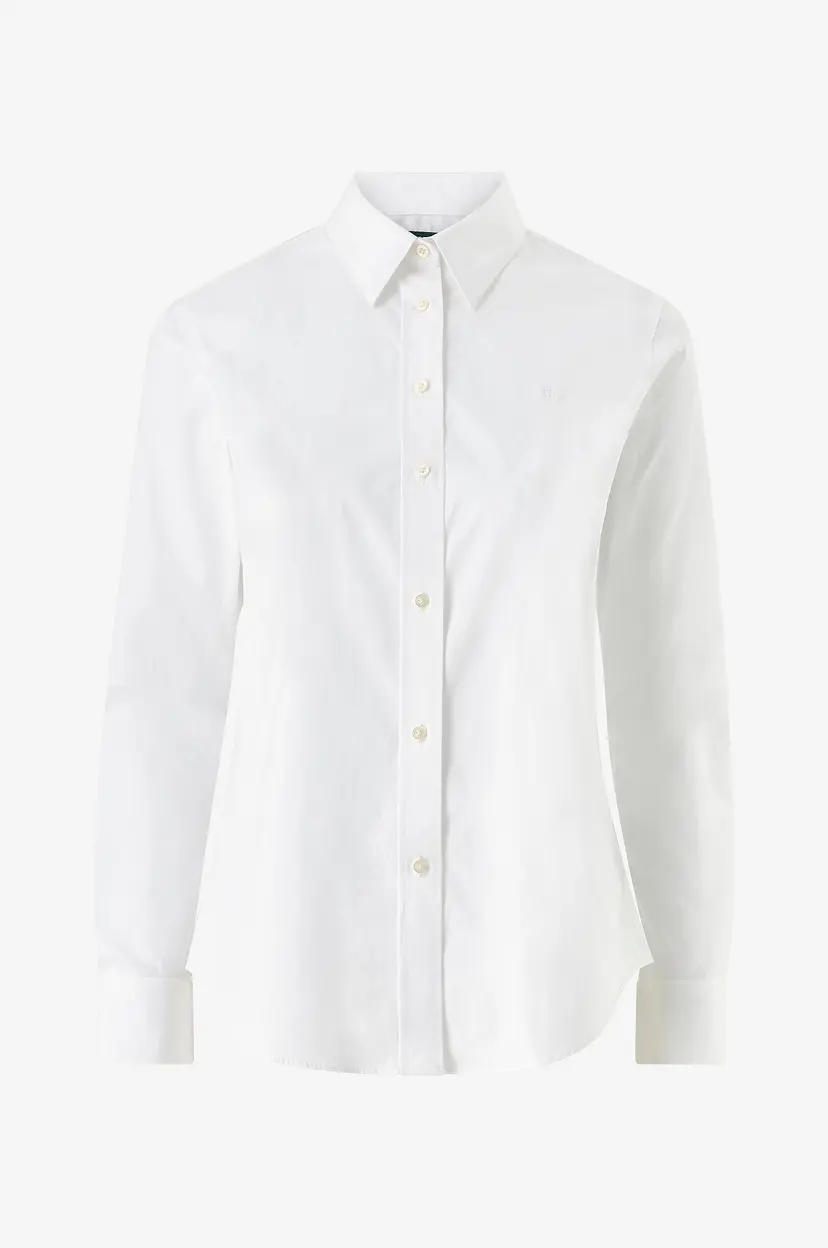 Lauren Ralph Lauren Skjorte Core LS Shirt W Chst Emb - Hvit
