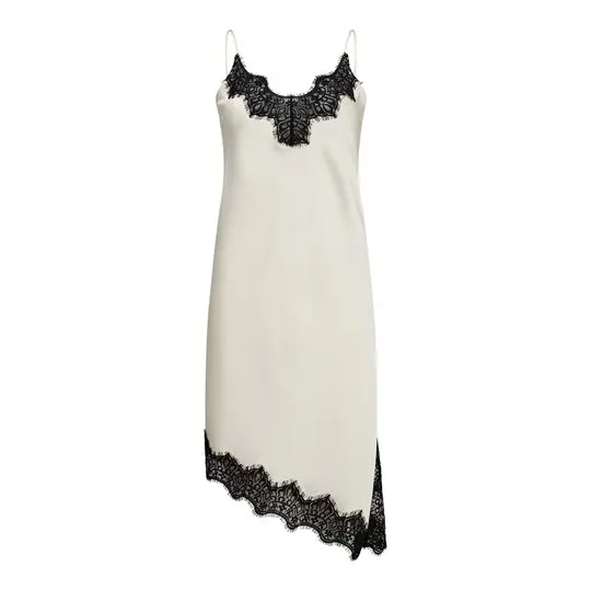 Haute L ' Amité Haute L ' Amitié - Naomi Asym Lingerie Dress - Pearl