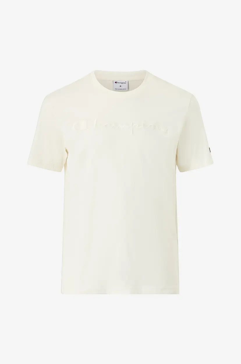 Champion T-skjorte Icons Tonal T-shirt With Big Logo - Beige