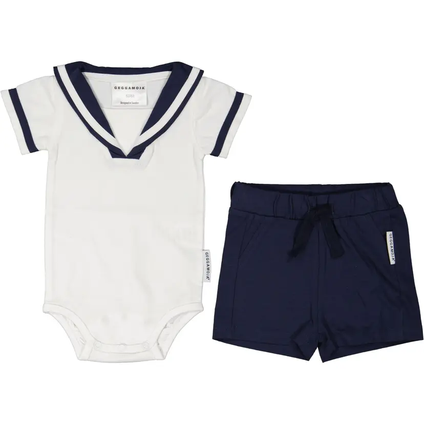 Geggamoja Seglarset Baby Vit - 74/80