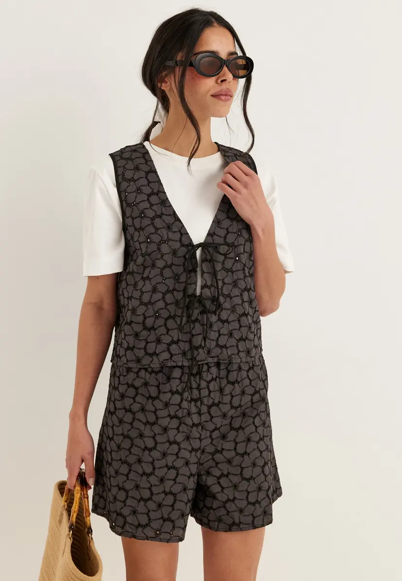 Pieces Pcgustava Sl Top Wvn